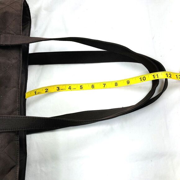 Dove Brand Vintage Quilted Tote Diaper Bag Brown Hobo - Picture 10 of 16